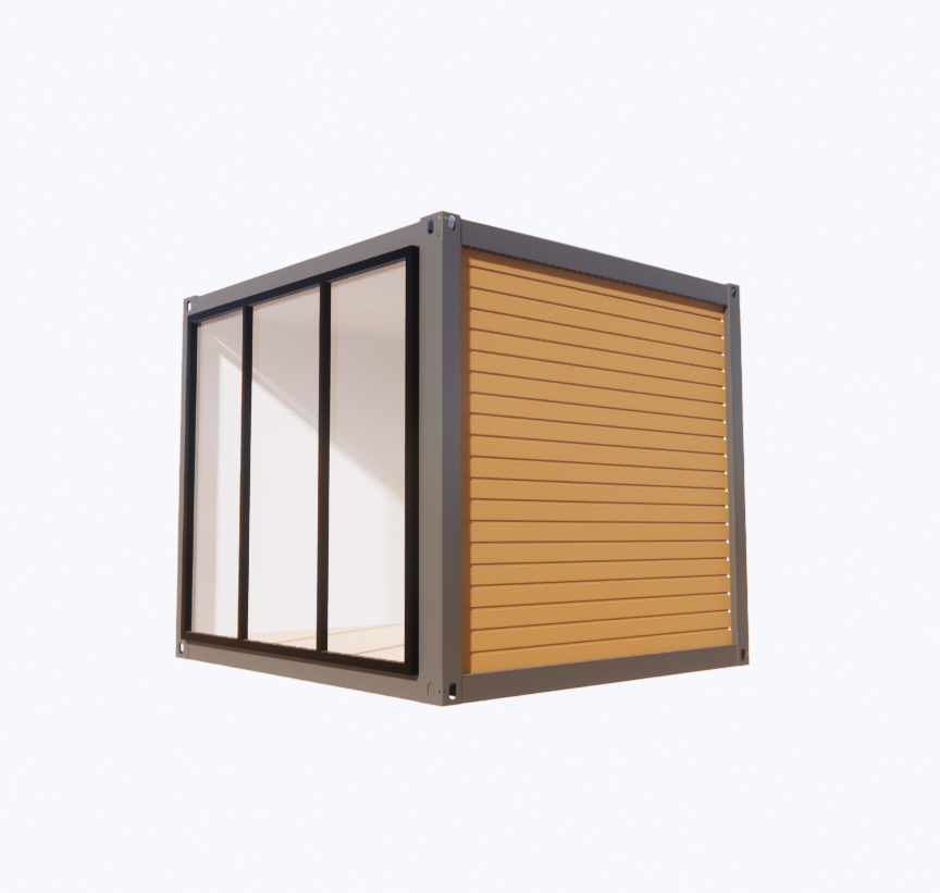Affordable Container House with 50/75/100mm Wave Sandwich Panel Wall and Aluminum Alloy Windows