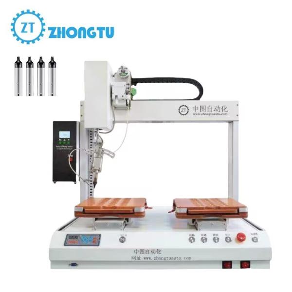 China Single Head Dural Platforms Desktop Automatic Welding Robot With 3 Movement Axis on sale China Single Head Dural Platforms Desktop Automatic Welding Robot With 3 Movement Axis on sale