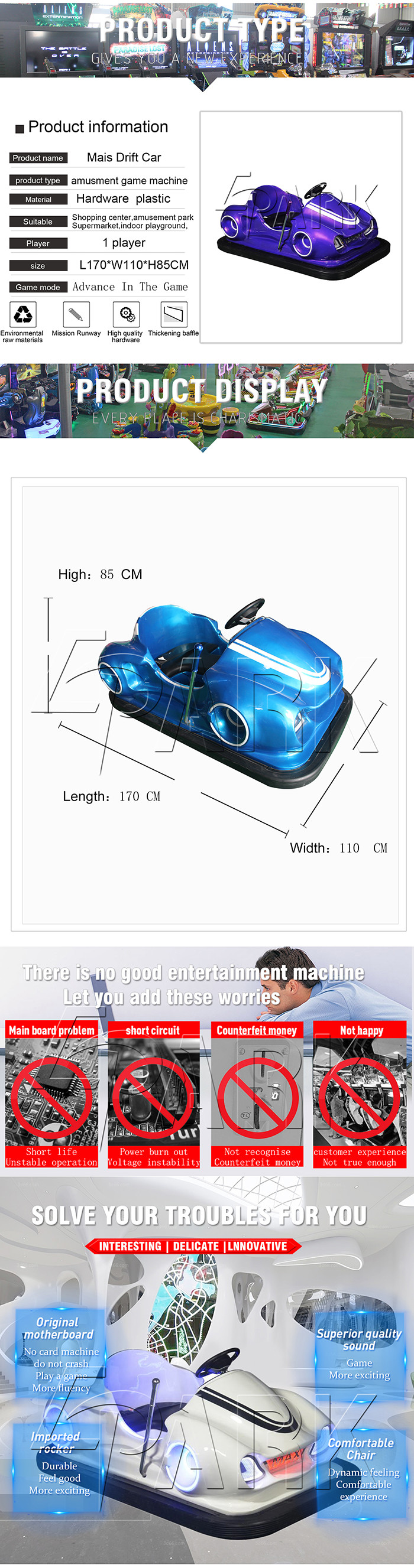 Playground Indoor Bumper Cars / Remote Control Bumper Cars For Toddlers