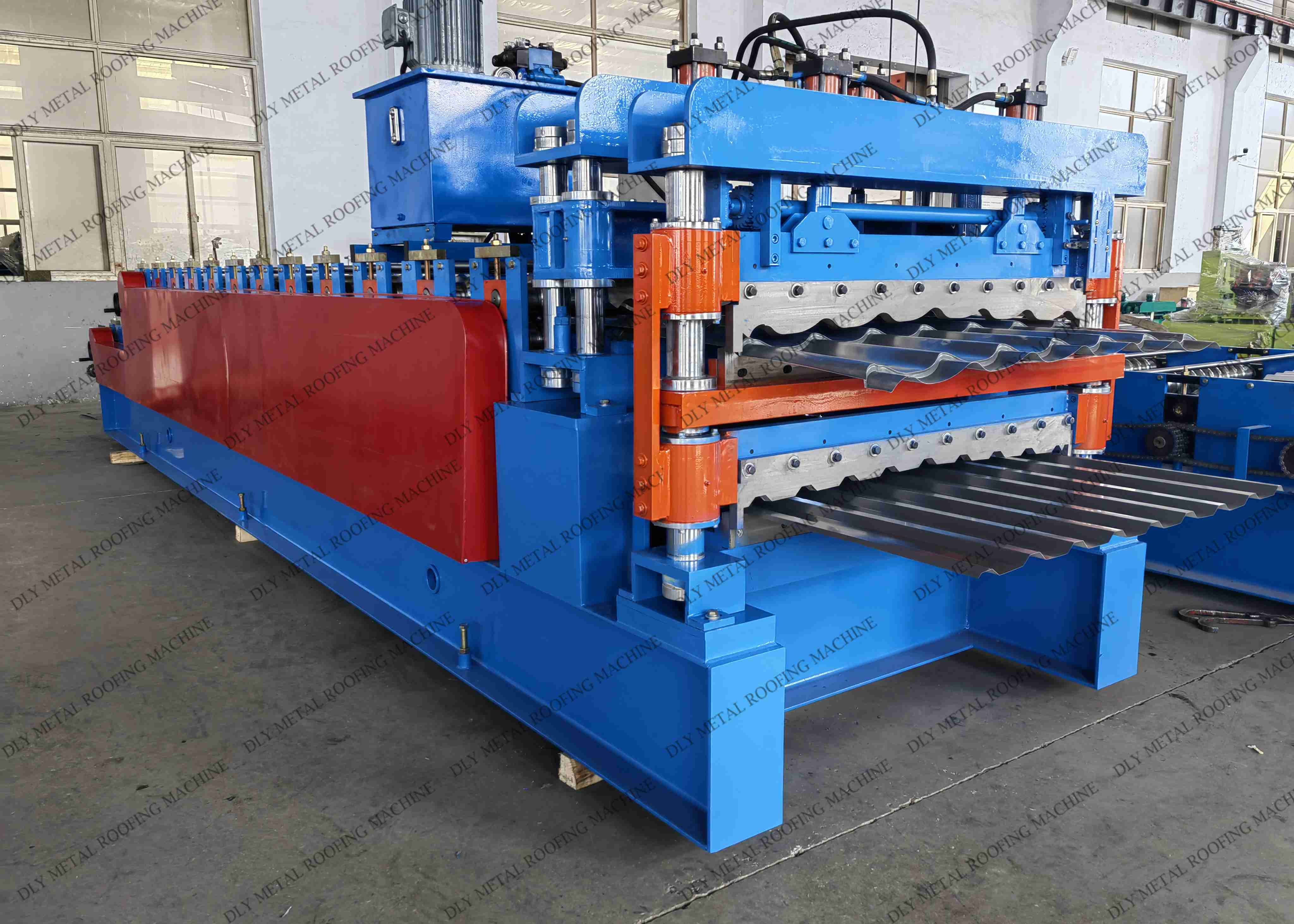 50hz 0.5mm 1250mm Double Layer Forming Machine For Metal Roof