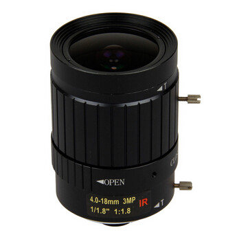 Quality 1/1.8" 4-18mm F1.6 3Megapixel C-mount Manual IRIS Manual Zoom IR Vari-focal Lens for IMX185 for sale