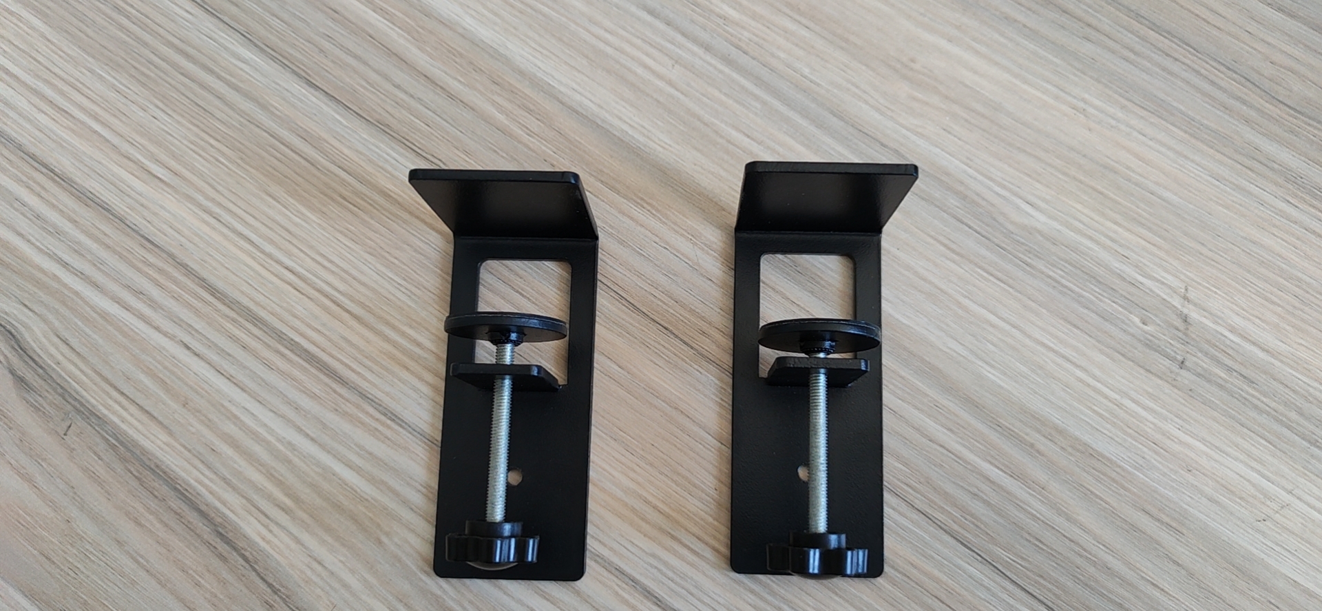 Powder Coating Under Desk Cable Management Tray No Drill Clamp Mount for Standing Type