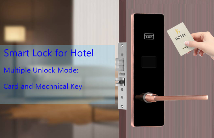 CE FCC Certification Stainless Steel Hotel Smart Door Locks with Management Software System