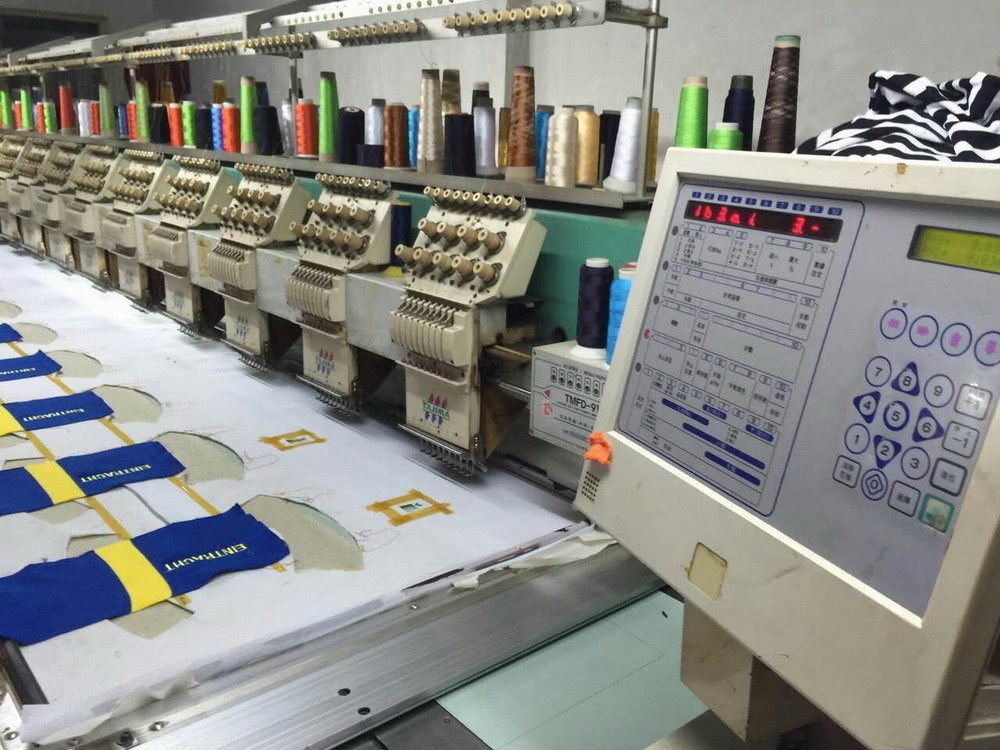 Strong 3D Effect Used Multi Head Embroidery Machines , Tajima Embroidery Equipment