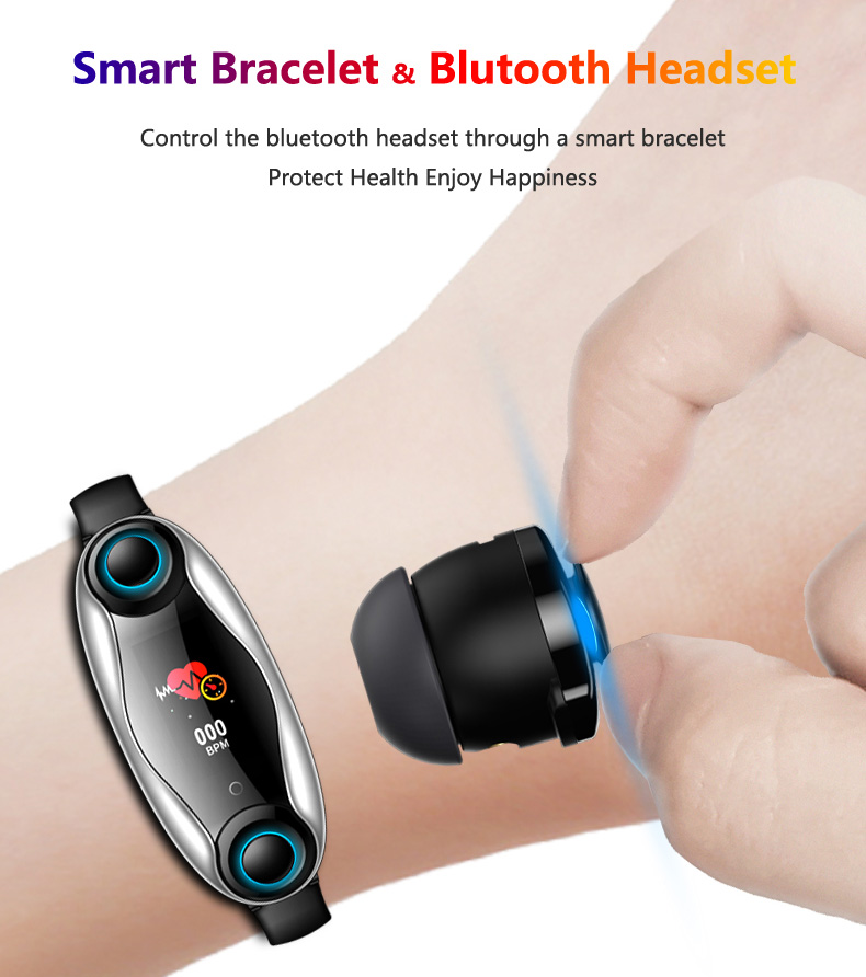 Hazel New 2 in 1 TWS Cool Earbuds T90 smart watch With Touch Screen Smartwatch