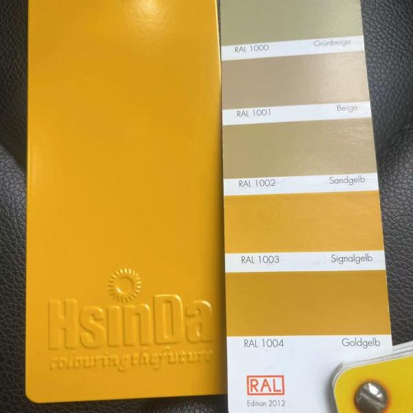 Ral 1003 Signal Yellow Powder Coating Easy Cleaning For Bike Frame Bicycle Bus