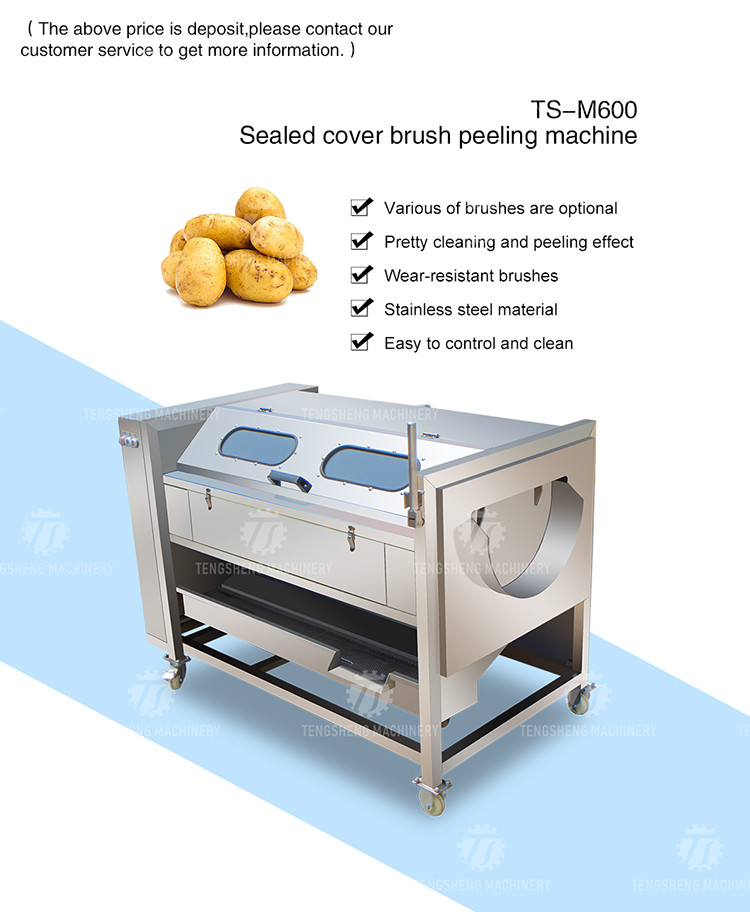 1500KG/H Agricultural products equipment, root and stem peeling cleaning machine, horseshoe cleaning and mud removal mac