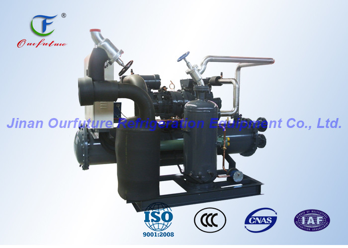  Danfoss Water Cooled Screw Condensing Unit Refrigeration R404a Manufactures