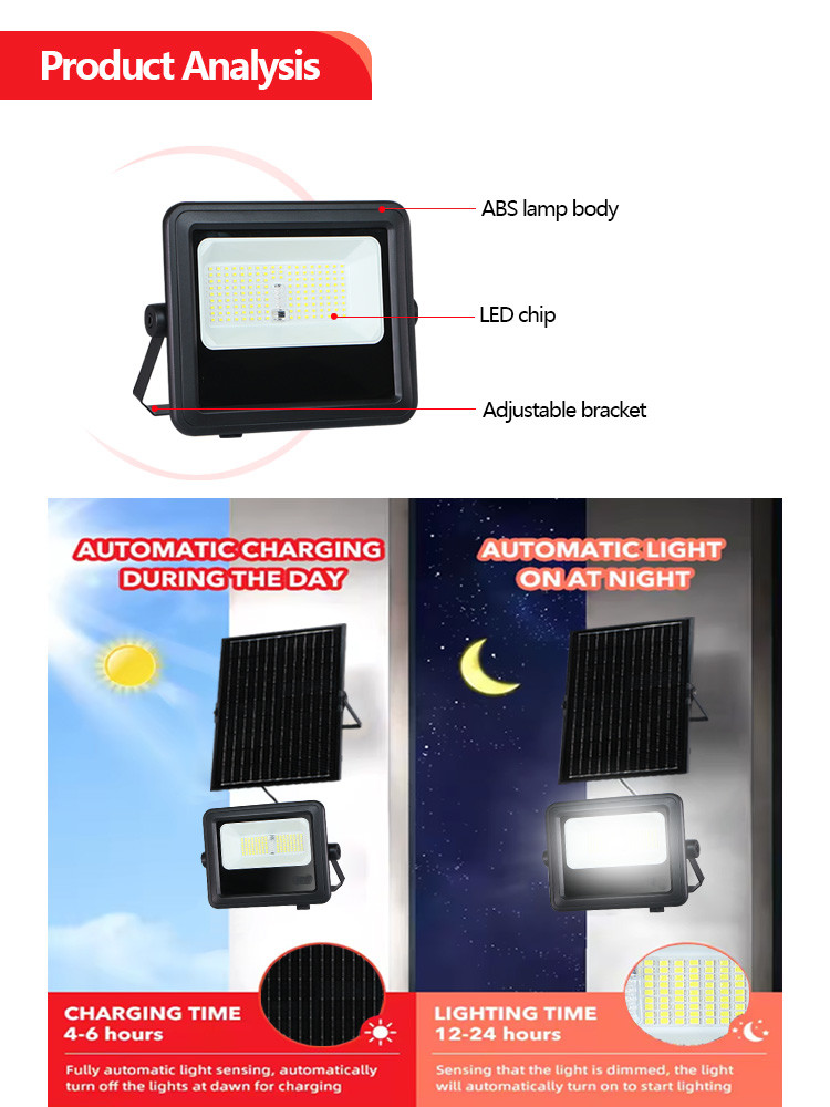 Ra70 2700k Solar Powered LED Street Lights Heat And Frost Resistance For All Weather Conditions