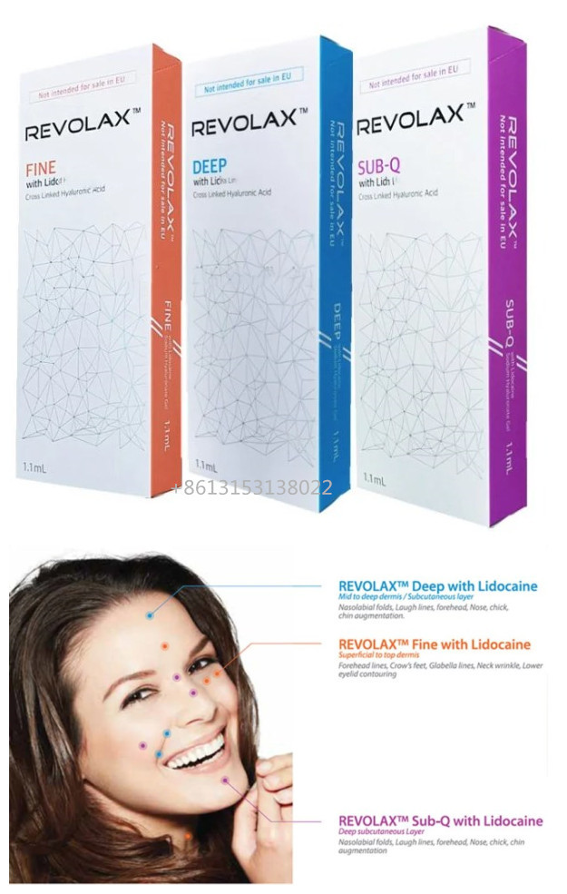 Revoalx Korea Hyaluronic Acid For Lip Filler Revolax Fine Deep Sub-Q
