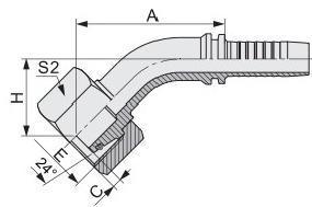 Chinese Manufacturer Hose Hydraulic Fitting 20541