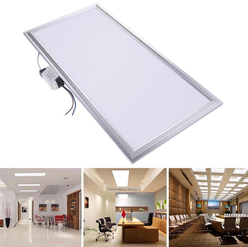 1200X600 72W LED Recessed Ceiling Panel Light Ultra-thin Rectangle Lamp White