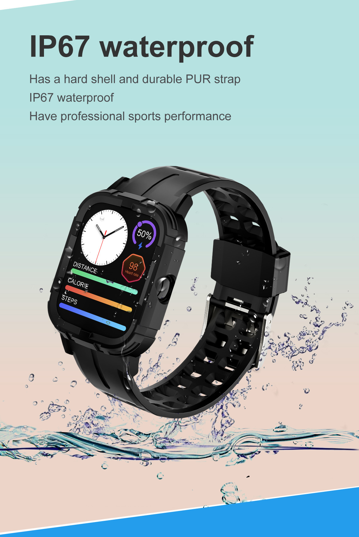 Dt94 Gts 2 Smart Watch Men Bluetooth Call 1.78 Screen Fitness Tracker Blood Pressure Ecg Sport Women Smartwatch