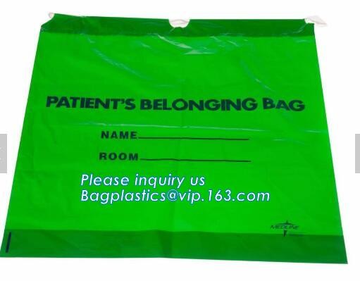 Biodegradable Environment friendly LDPE Plastic bags with DRAWSTRING closure bags, backpack, drawtape bag, essentials