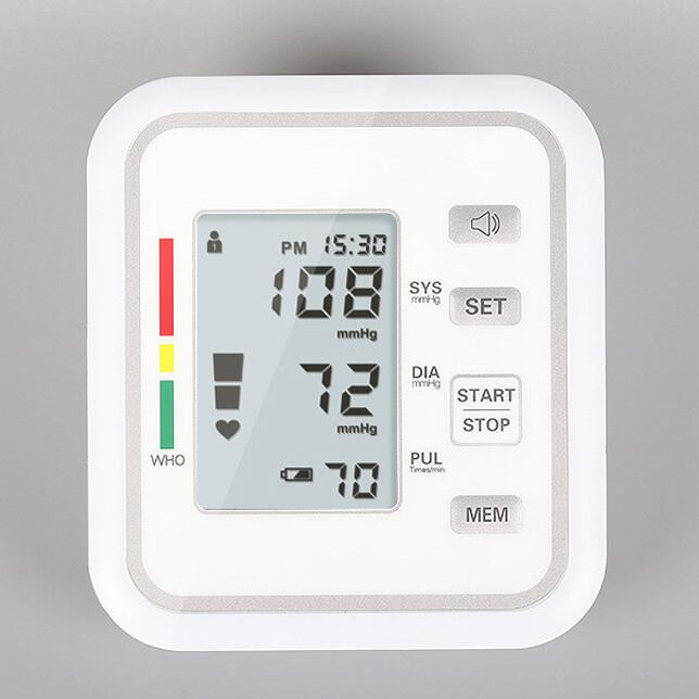 37.3KPs Oscillographic Digital BP Cuff Blood Pressure Machine 1.5V AAA