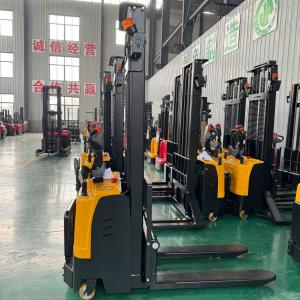 1.5 Ton 4500mm Ride On Forklift Platform Electric Stacker With Reversing Horn