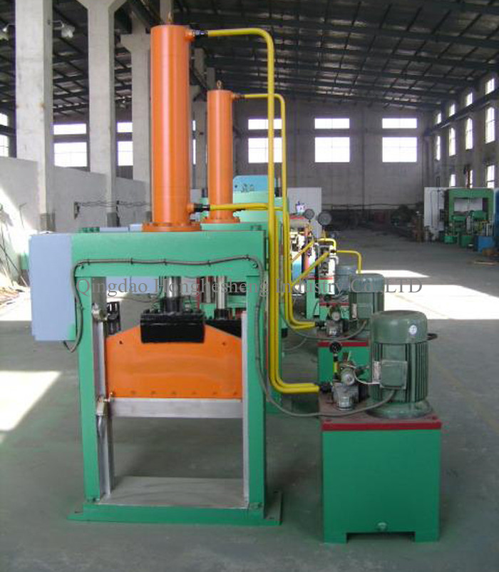 8T 660mm Knife Vertical Rubber Bale Cutter Plastic Guillotine Cutter