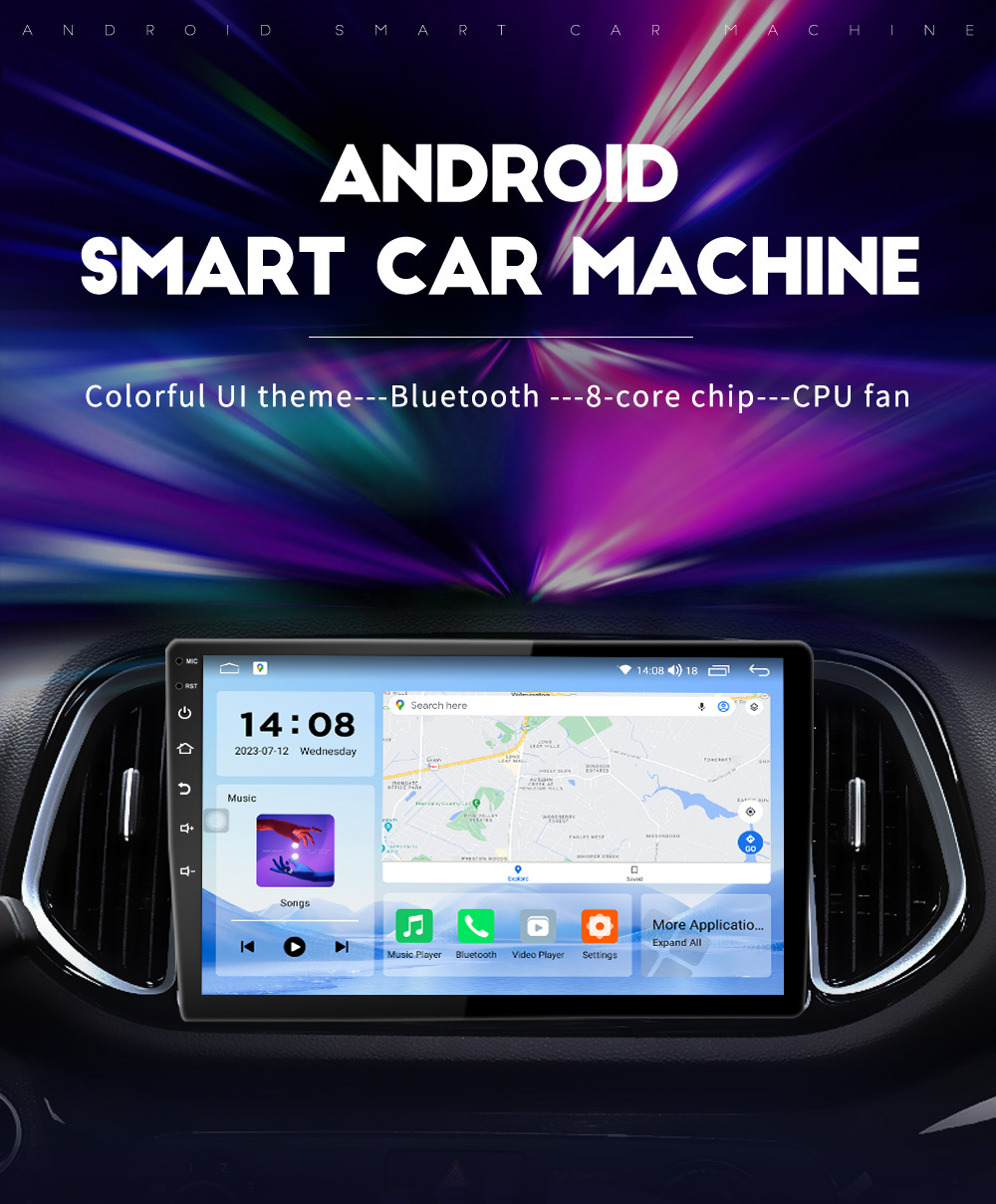 9 inch/10 inch Android 12 Auto Multimedia Player for Honda VW Hyundai Kia Suzuki Toyota Nissan