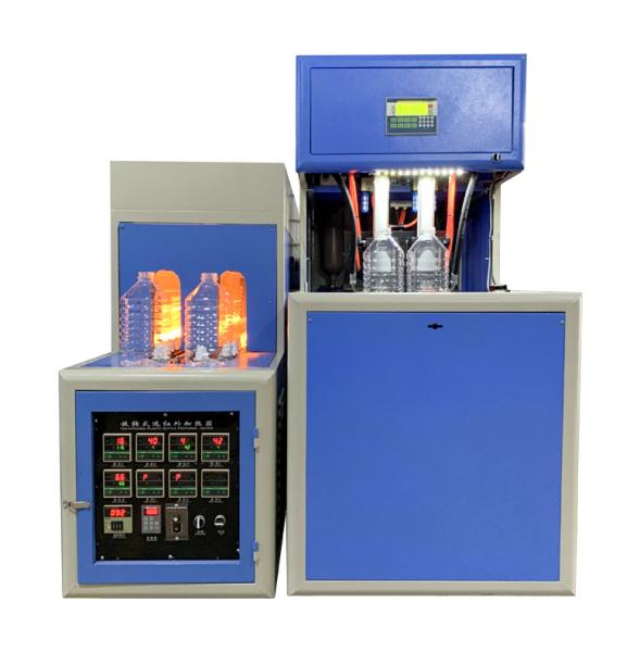 Quality Semi Automatic Plastic Pet Mineral Water Bottle Blowing Machine 2 Cavid 4 Cavities for sale