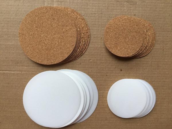 Environmental & Hot Sale Cork Liner Lid/Cap for glass jar cap,60mm,80mm