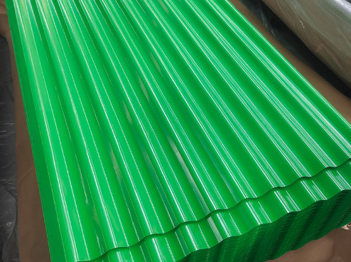 PPGL Color Coated Galvanized Corrugated Steel Panels AZ120 S320GD 0.75mm