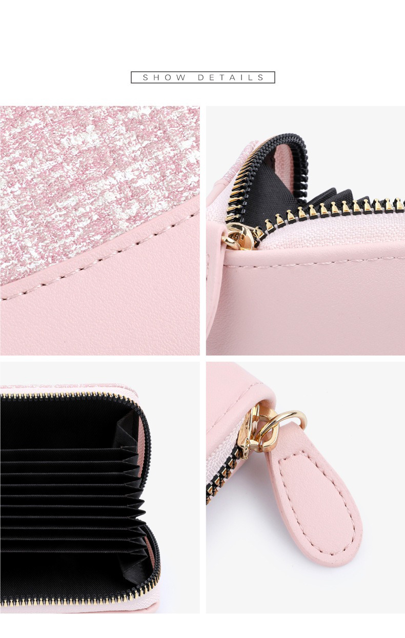 End Ins Style Female Card Holder with Custom Logo Package Weight 0.1kg Color Matching