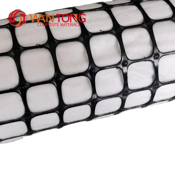 Plastic Road PP Biaxial Geogrid 40/40kn Composite Nonwoven Geotextile for Road