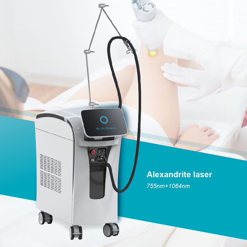 755nm 1064nm Newest Model Gentle Alex Laser Hair Removal Machine with ND Yag Laser