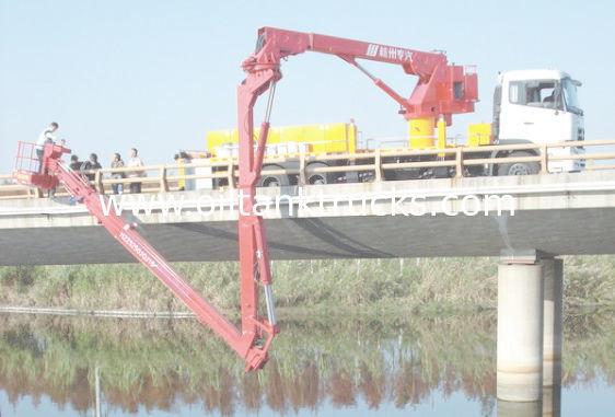 6x4 16M Dongfeng Bucket Mobile Bridge Inspection Unit For Bridge Detection ,