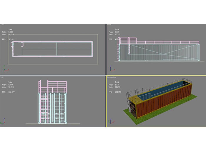 Topshaw Customize Free Design 20ft 40ft Australia DIY Shipping Container Pools