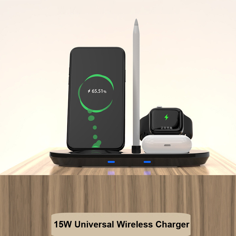 ABS PC Wireless Charger Stand 3 In 1 Built In OCP OHP Function