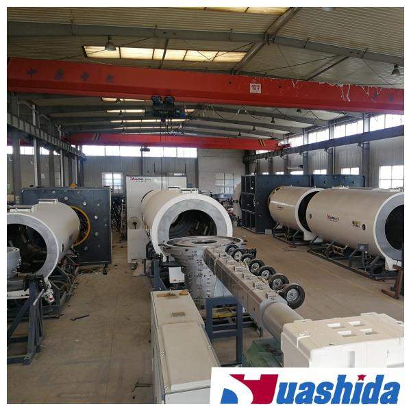 HDPE Gas / Water / Oil Supply Pipe Extrusion Line Pre-Insulated Pipe Casing