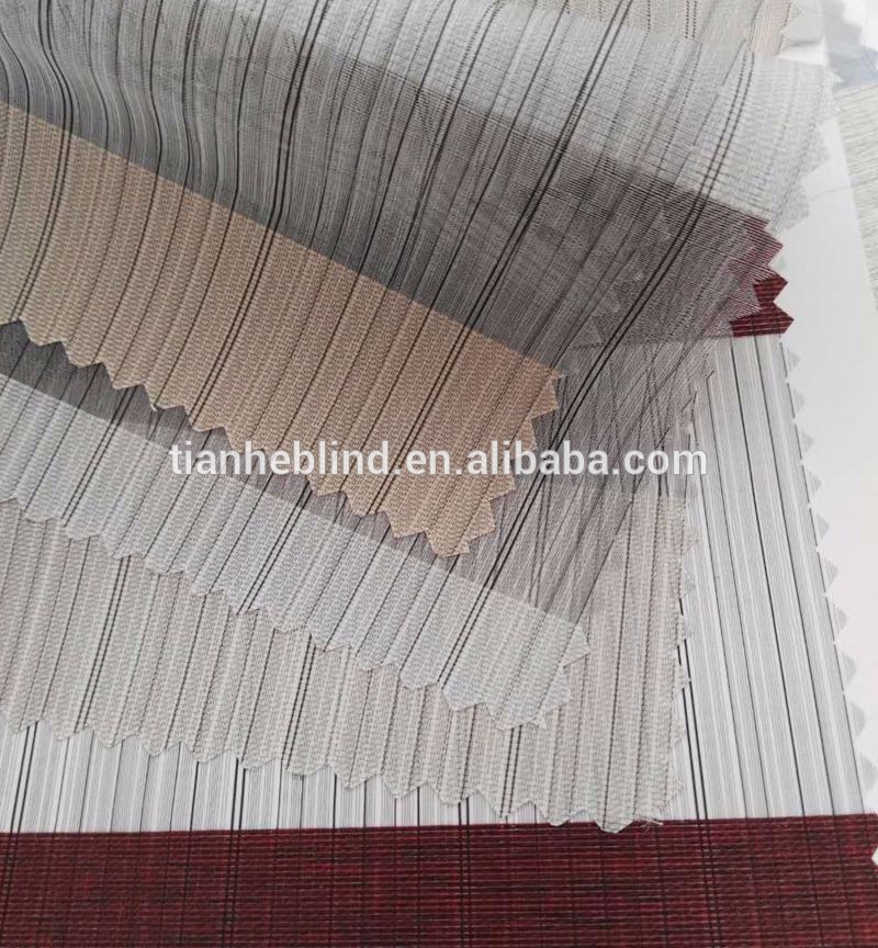 New Design Polyester Fabric 28mm Aluminum Tube Zebra Blinds/Double Layer Roller Blinds