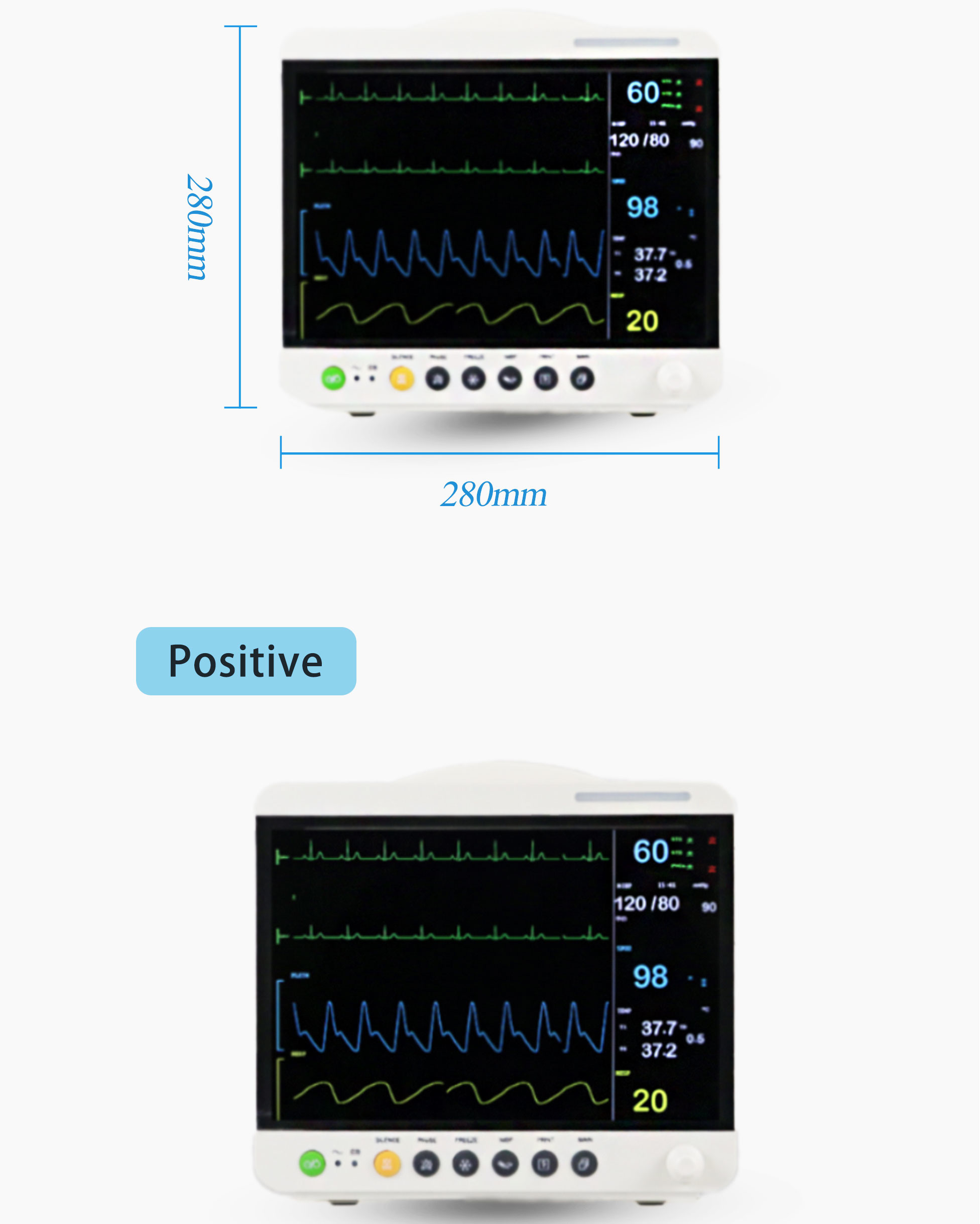 ISO Approved Multi Parameter Patient Monitor Clinical Analytical Instruments