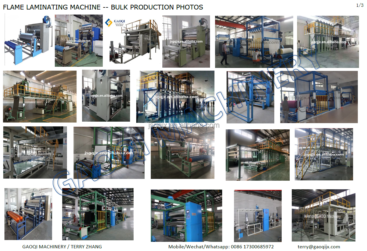 Advanced PLC Control Fabric to Foam Flame Laminating Machine for Automatic Grade