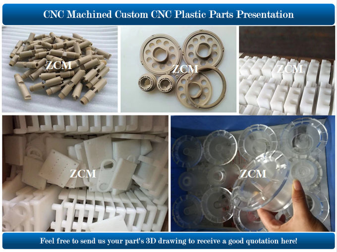 Nylon ±0.1mm Length 91mm Machined Plastic Parts