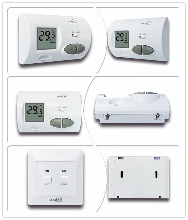Comfortable Wireless RF Room Thermostat With Omron Relay Simple Operation