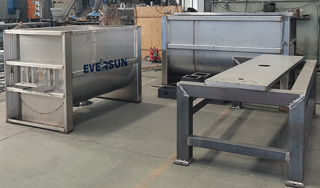 Food Grade Grains Ribbon Mixer Cocopeat Agitator Ribbon Mixer For Sugar Powder