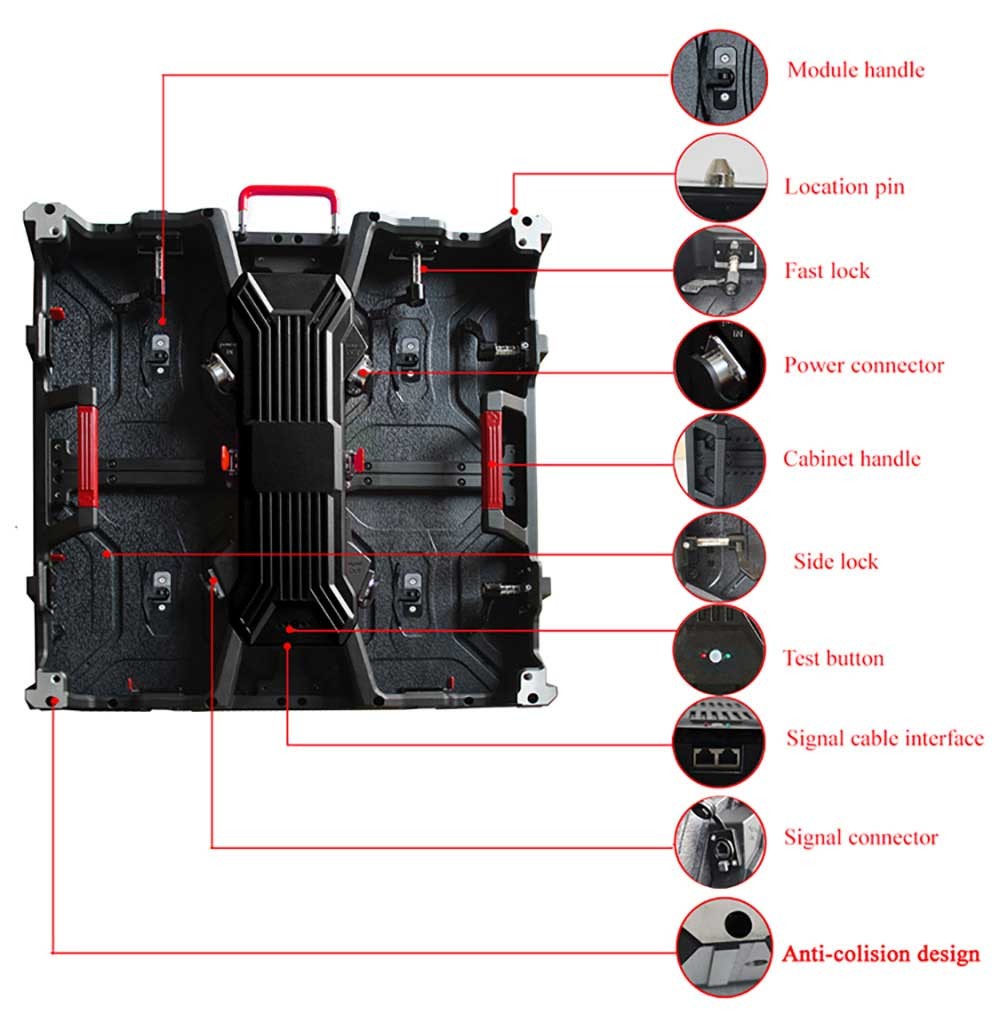 1R1G1B Outdoor Rental Led Display P3.91 0.45KG Led Screen Hire