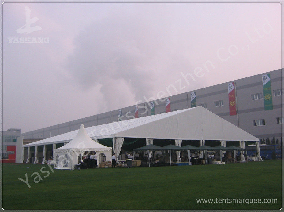Professional 100 Seaters White Luxury Beach Wedding Marquee for Rent with Wind Resistance