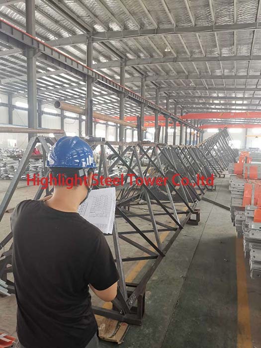 Three Legged 60 Degree Lattice Angle Steel Telecom Tower