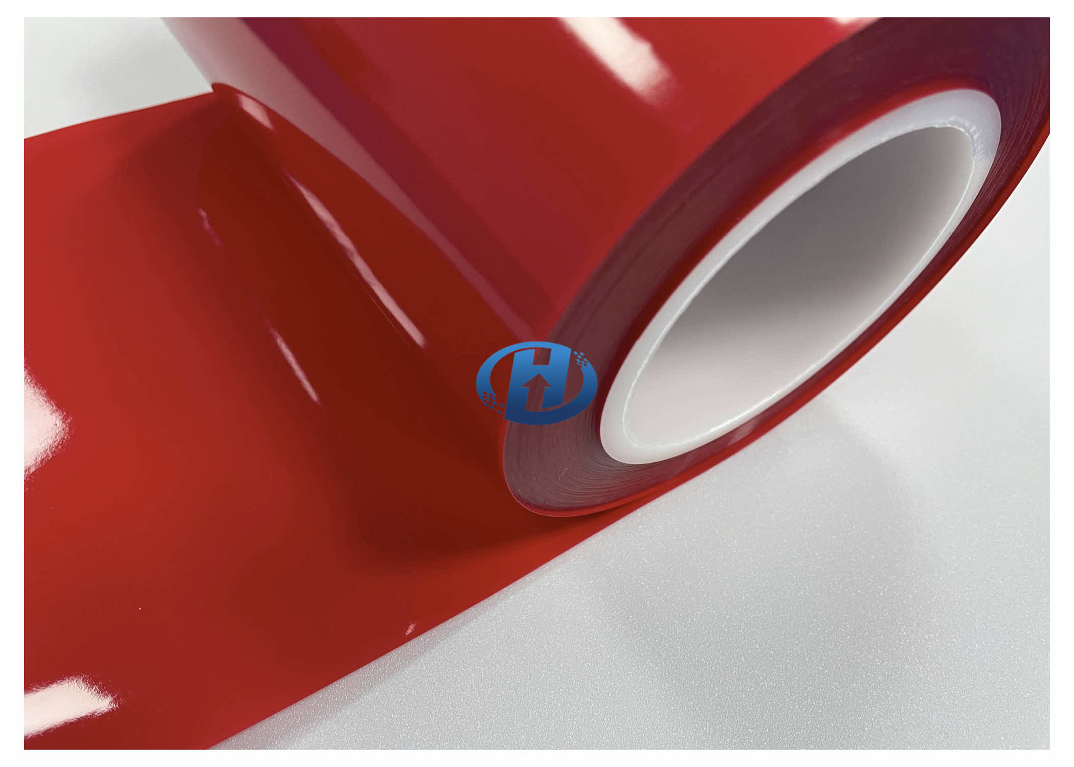 80 μm Red HDPE Film Single Side Silicone Coating No Solvent No Slicone Transfer No Residuals