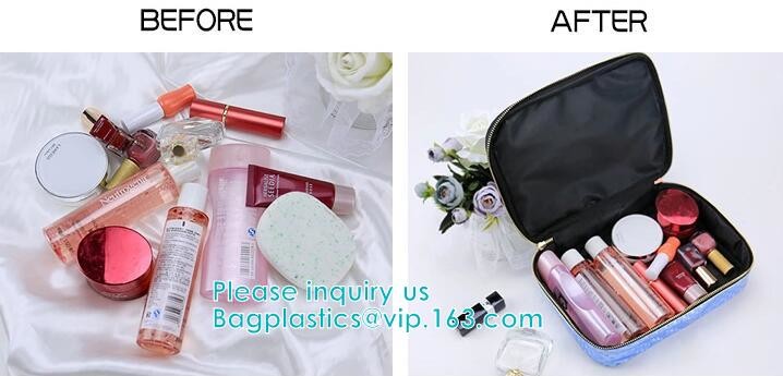 HANDBAG,PORTABLE WASH POUCH Promotional PVC/EVA cosmetic Bag with Handle,PVC Bedding Blanket Bag with Handle, makeup bag