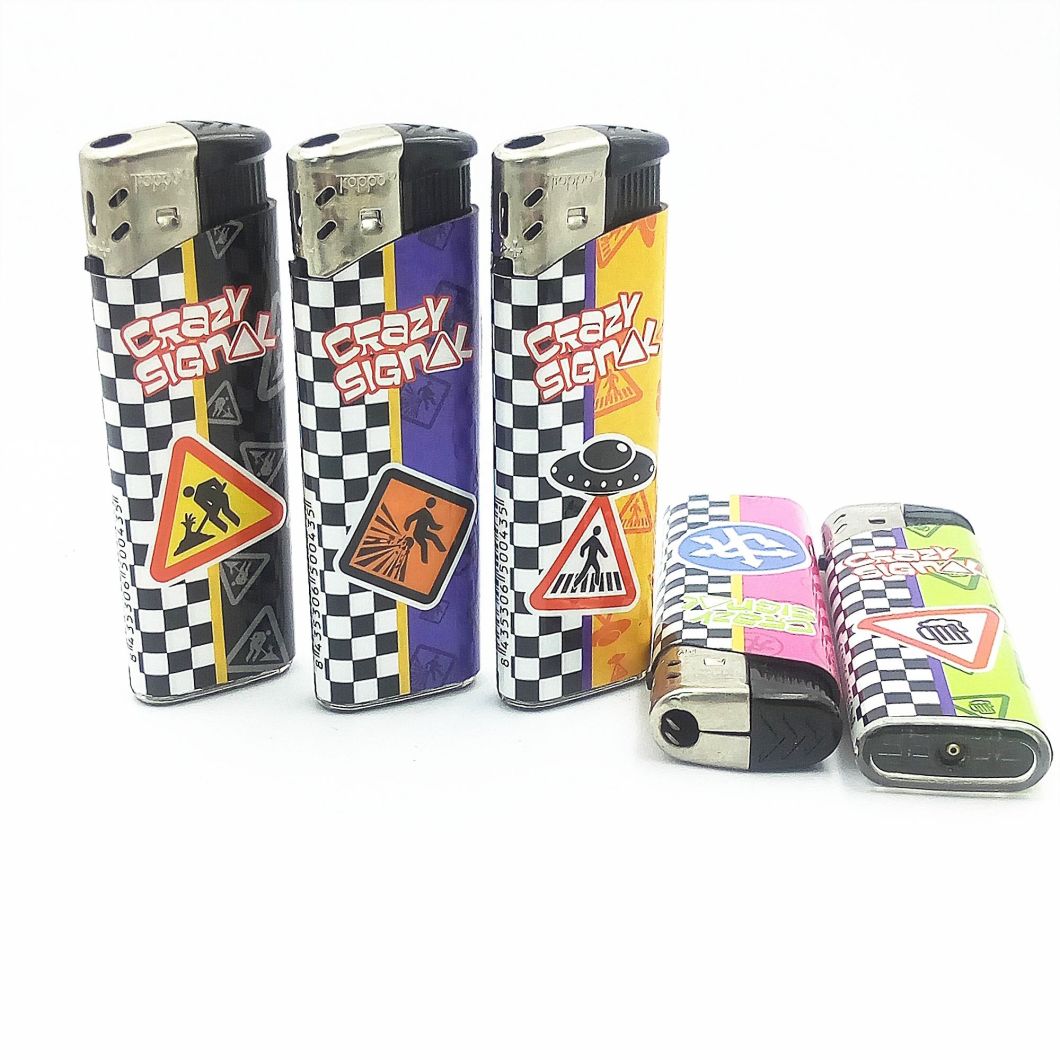 Dy-026 High-Quality Electronic Custom Sign Refillable Electronic Gas Cigarette Lighters