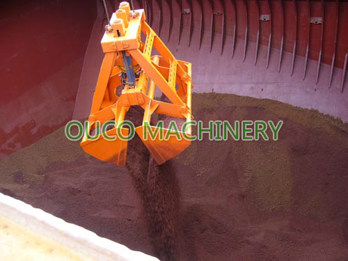 2 Rope Loading Wireless 12 Cubic Crane Grab Bucket