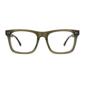 China Classic Square Acetate Eyeglass Optical Frame For Men And Women on sale