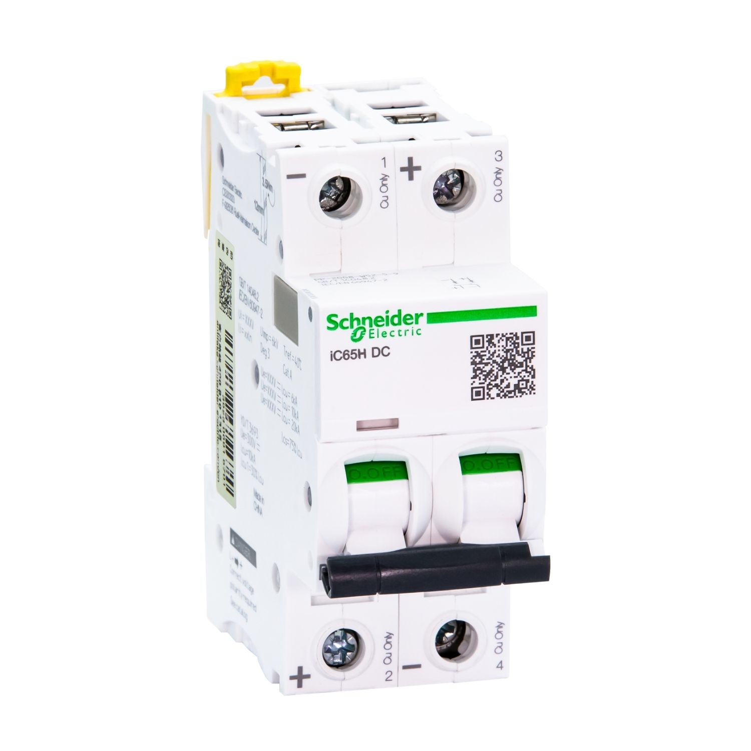 Schneider Telemecanique Acti9 iC65 series DC MCB D Cure 20ka iC65L DC 1P 2P 3P 4P