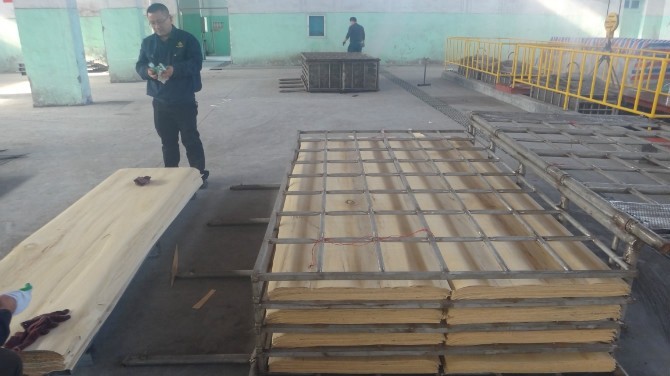 Engineered Wood Veneer EV Veneer Tree Knot / Irregular Texture Grain