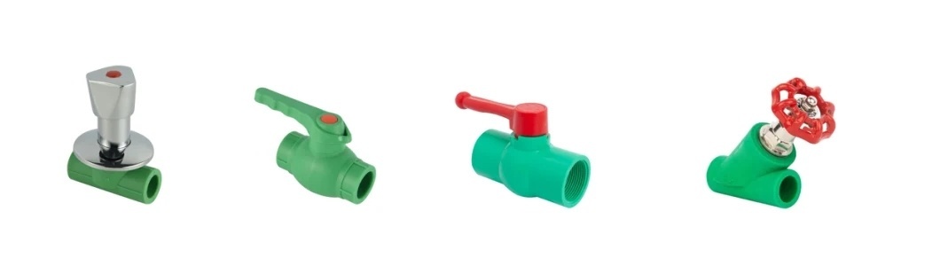 High Quality PPR Double Union Ball Valve with PPR Pipe Fittings with Pn20 and Pn 25