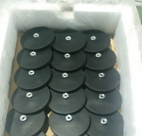Custom Rubber Coated Neodymium Rectangular Magnets Grade neodymium magnet with Two Holes